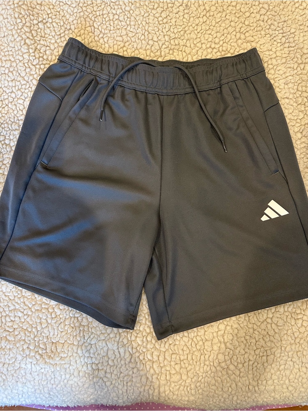 adidas Men's Black Athletic Training Shorts with Logo